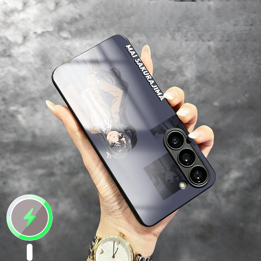 Magnetic Phone Case - เคสโทรศัพท์ลายซากุระจิมะ ไม น่ารัก สำหรับ Samsung S26